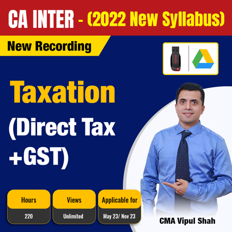 Picture of CA Inter- TAXATION –(DIRECT TAX + GST )