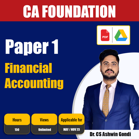 Picture of CA Foundation Financial Accounting -By Dr (CS) Ashwin Gondi
