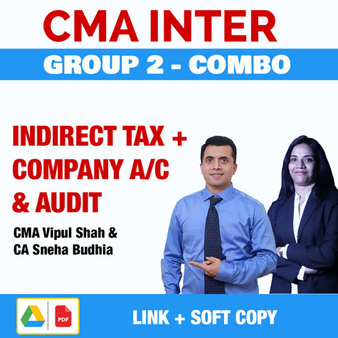 Picture of CMA Inter - INDIRECT TAX + COMPANY A/C & AUDIT (Combo)