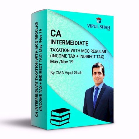 Picture of CA INTERMEIDIATE TAXATION WITH MCQ REGULAR(INCOME TAX + INDIRECT TAX) - Book