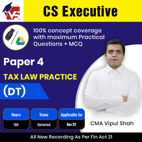 Picture of CS Exe - TAX LAWS – DIRECT TAX (PAPER 4)