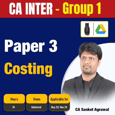 Picture of CA Inter Group 1 Costing - CA Sanket Agarwal 