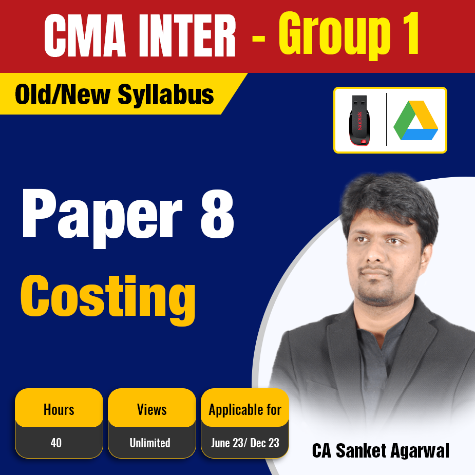 Picture of CMA Inter Group 1 Costing - CA Sanket Agarwal 