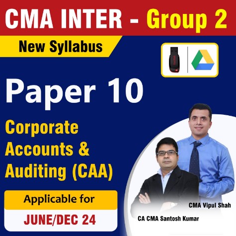 Picture of CMA Inter Group 2 Corporate Accounting & Auditing (CAA) – CA/CMA Santosh Kumar & CMA Vipul Shah