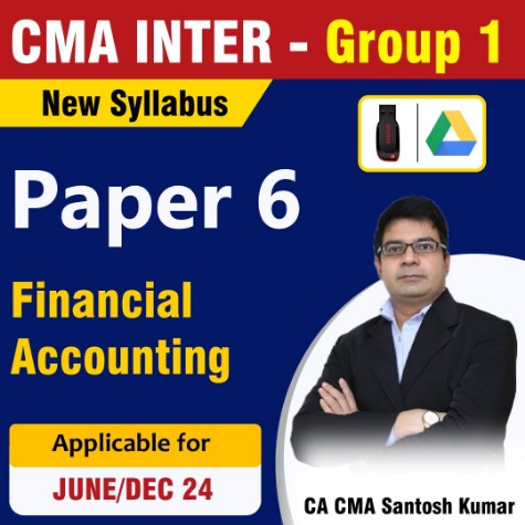 Picture of CMA Inter Group 1 Financial Accounting  - CA CMA Santosh Kumar
